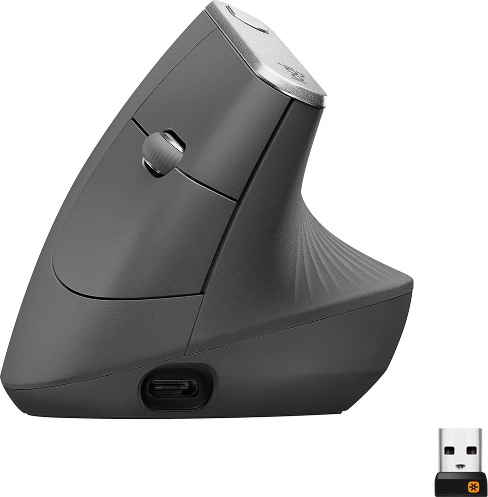 Logitech MX Vertical Ergo souris ergonomique noir sans fil Bluetooth 