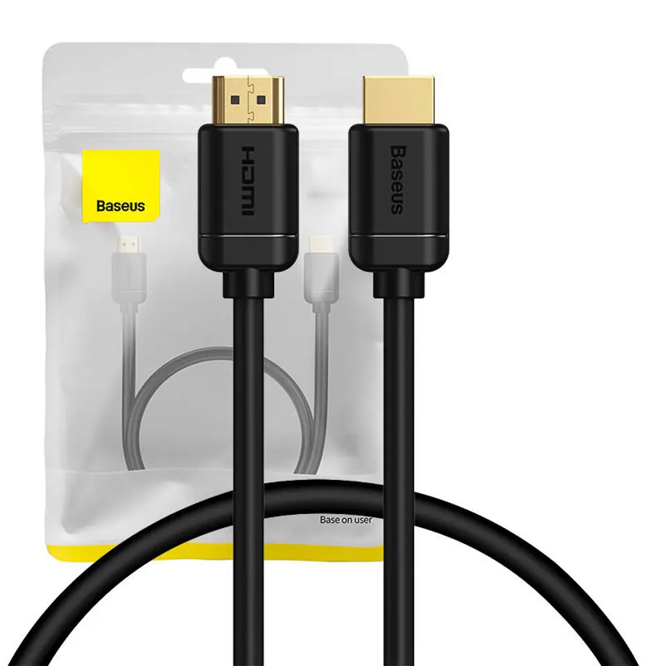 Baseus - HDMI to HDMI, High Definition, 4K@60Hz, 0.5m - Black