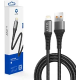 Lito - Data Cable (LD08) - USB-A  to Lightning, Quick Charging, 2.4A, 1m - Black