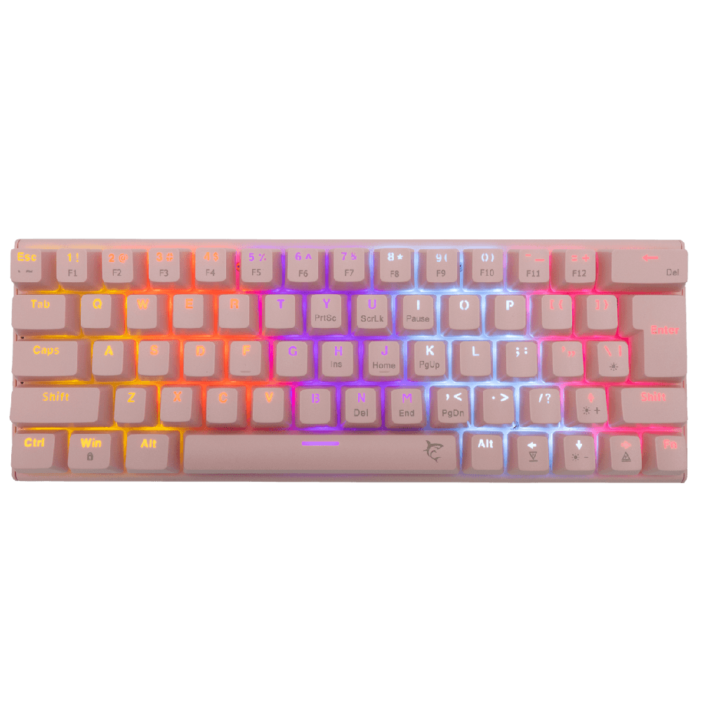 White Shark WAKIZASHI RGB Mechanical Keyboard Pink