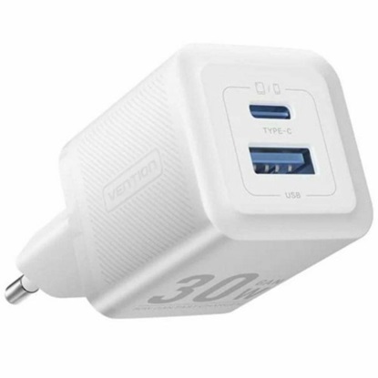 Vention - 30W GaN Wall charger - Type-c, USB - White