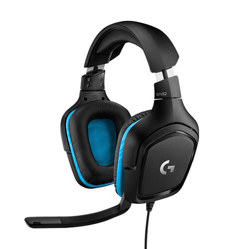 Logitech G432 Gaming Headset avec Surround Sound 7.1 - Black